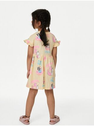 Žluté holčičí šaty s motivem Prasátko Peppa™ Marks & Spencer
