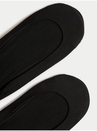 Súprava troch čiernych dámskych ponožiek Marks & Spencer