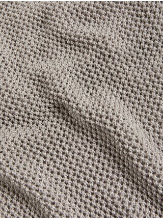 Dámská pletená midi sukně ve stříbrné barvě Marks & Spencer   