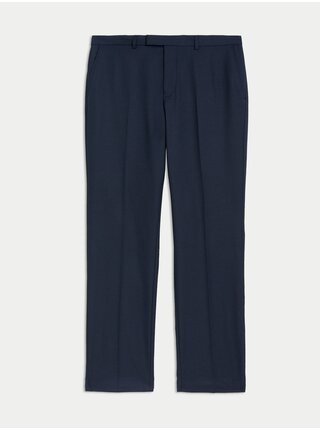 Tmavě modré pánské oblekové kalhoty Marks & Spencer     