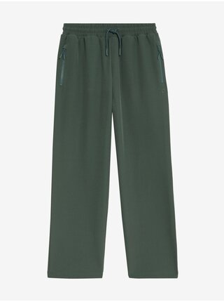 Zelené dámske skrátené vychádzkové nohavice s technológiou Stormwear™ Marks & Spencer