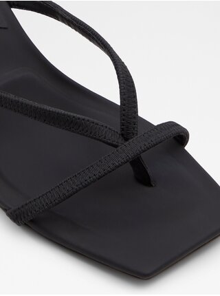 Černé dámské sandály na podpatku Aldo Sanne