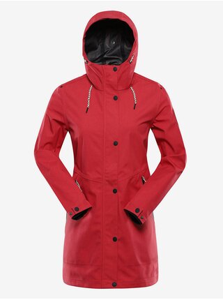 Červený dámský  nepromokavý kabát s membránou ptx Alpine Pro PERFETA