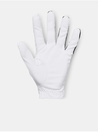 Bílo-černé pánské sportovní rukavice Under Armour UA Medal Golf 