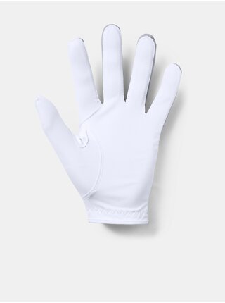 Bielo-šedé pánske športové rukavice Under Armour UA Medal Golf