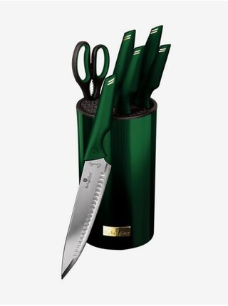 Sada nožů nerez 7 ks Emerald Collection ve stojanu BERLINGERHAUS