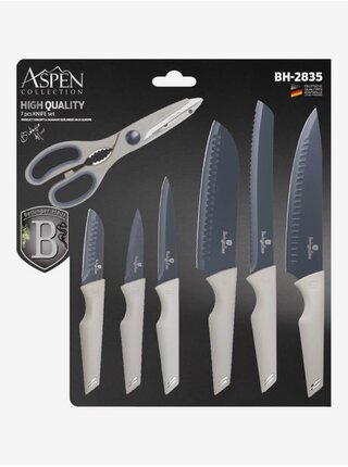 Sada nožů s nepřilnavým povrchem 7 ks BERLINGERHAUS Aspen Collection