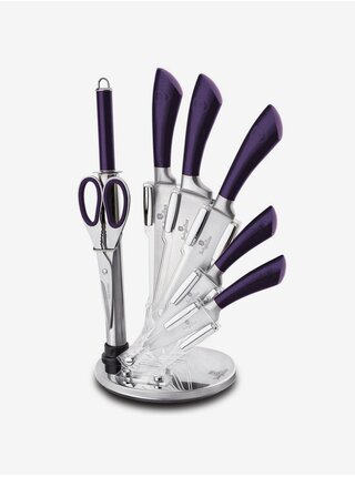 Súprava nerezových nožov v stojane 8 ks BERLINGERHAUS Purple Metallic Line