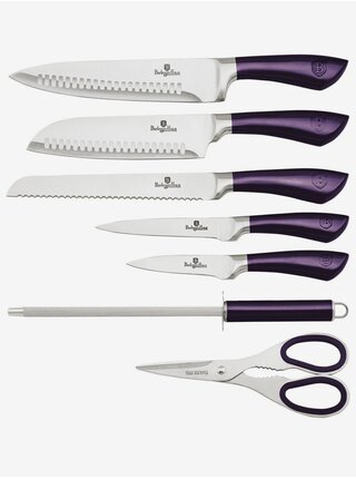Súprava nerezových nožov v stojane 8 ks BERLINGERHAUS Purple Metallic Line
