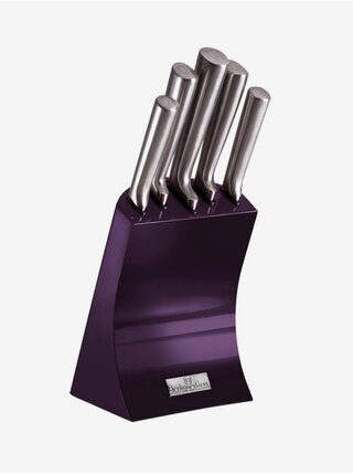 Súprava piatich nerezových nožov v stojane BERLINGERHAUS Royal Purple Metallic Line