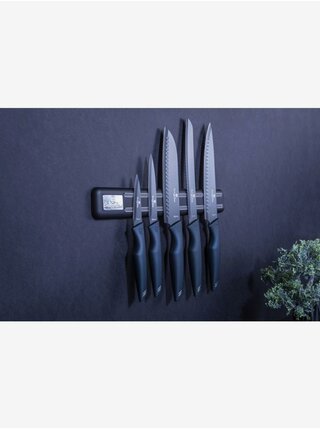 Sada pěti nožů s magnetickým držákem BERLINGERHAUS  Aquamarine Metallic Line 