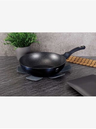 Pánev wok s mramorovým povrchem 28 cm BERLINGERHAUS Metallic Line Aquamarine Edition