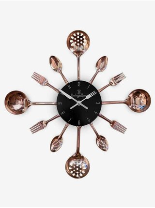 Kuchyňské nástěnné hodiny BERLINGERHAUS Black Rose Collection 