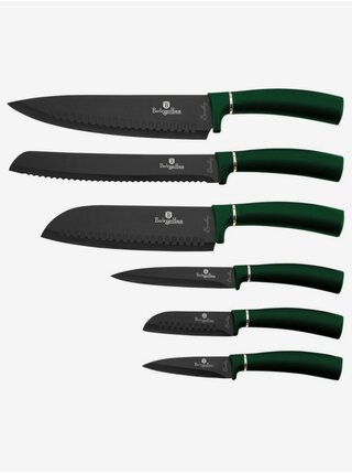 Súprava šiestich nožov s nepriľnavým povrchom BERLINGERHAUS Emerald Collection