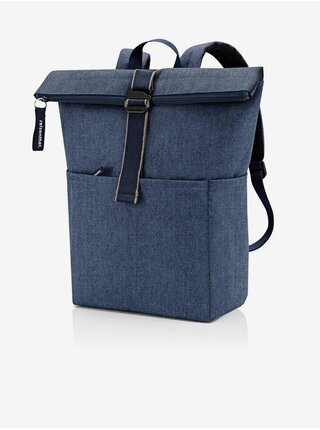 Batoh Reisenthel Rolltop Backpack Herringbone Dark Blue