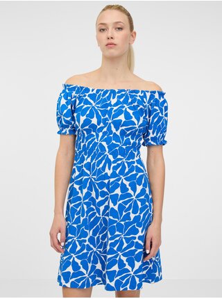 Modré dámske vzorované šaty ORSAY