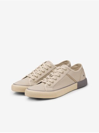 Krémové pánske tenisky Ombre Clothing