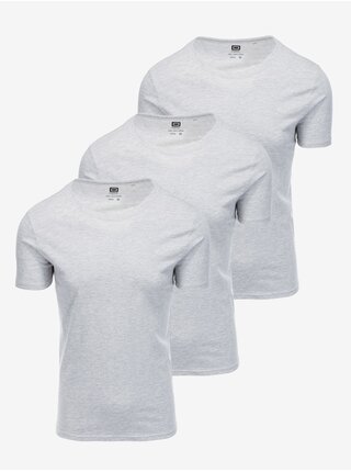 Sada tří triček v šedé barvě Ombre Clothing