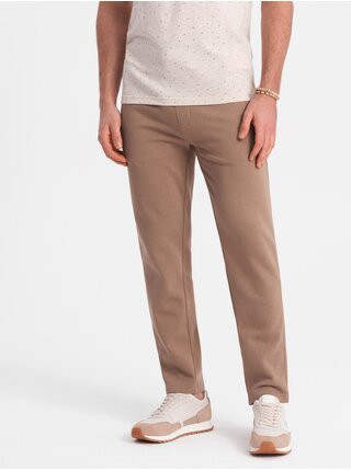 Hnedé pánske tepláky Ombre Clothing