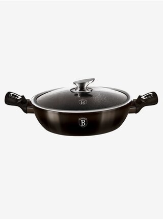 Pánev hluboká s poklicí 24 cm Shiny Black Collection BERLINGERHAUS