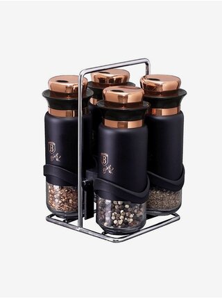 Kořenky ve stojanu sada 5 ks Black Rose Collection BERLINGERHAUS
