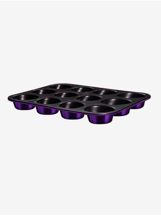 Forma na muffiny s titanovým povrchem BERLINGERHAUS Purple Metallic Line (12 ks)