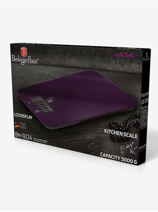 Kuchynská digitálna váha BERLINGERHAUS Purple Metallic Line (5 kg)