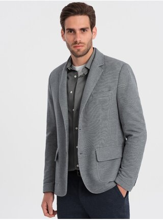 Šedé pánské sako Ombre Clothing