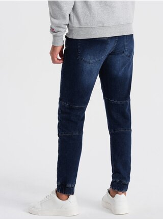 Tmavě modré pánské džíny Ombre Clothing