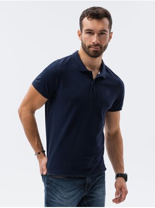 Sada troch pánskych polo tričiek v tmavomodrej, zelenej a bordovej farbe Ombre Clothing