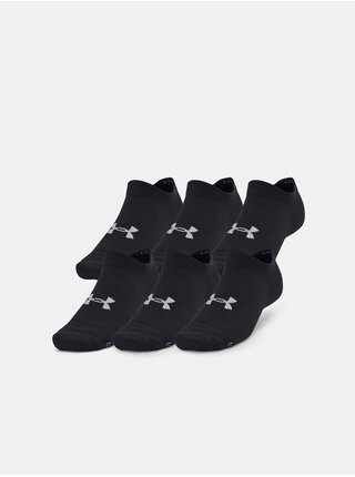 Súprava šiestich párov ponožiek v čiernej farbe Under Armour UA Essential No Show