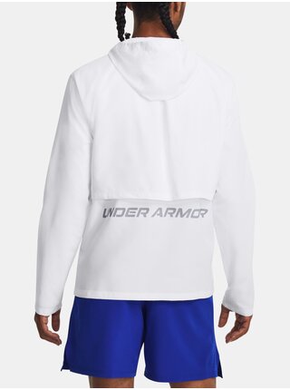 Bílá pánská sportovní bunda Under Armour UA Storm Run Hooded