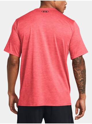 Koralové pánske športové tričko Under Armour UA Tech Vent SS-RED