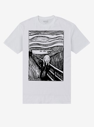 Bílé tričko apoh London apoh Munch Lino