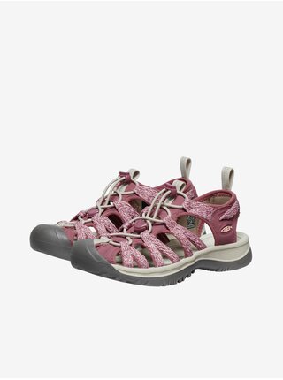 Ružové dámske kožené outdoorové sandále Keen Whisper