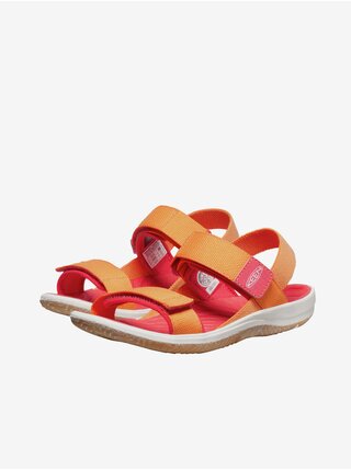 Oranžové dievčenské sandále Keen Elle Backstrap