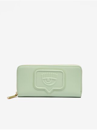 Svetlozelená dámska peňaženka CHIARA FERRAGNI Eyelike Bags