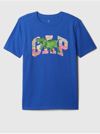 Modré chlapčenské tričko s logom GAP