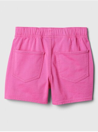 Ružové dievčenské džínsové kraťasy GAP