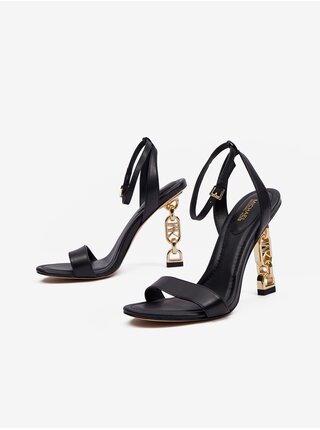 Černé dámské kožené sandálky Michael Kors Tenley Sandal  
