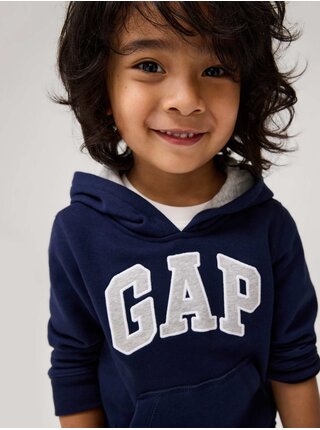 Tmavomodrá chlapčenská mikina s logom GAP
