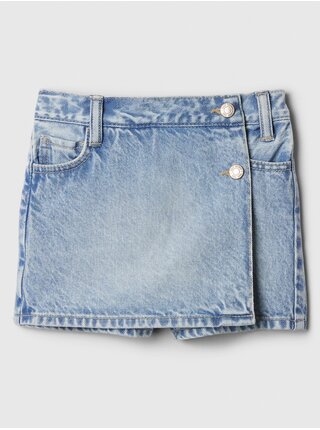 Modrá dievčenská džínsová kraťasová sukňa GAP