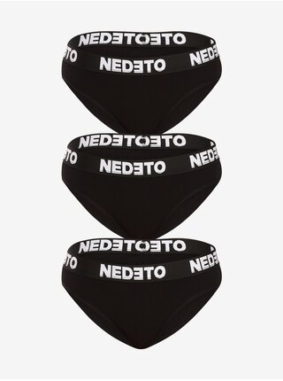 Sada tří - dámské kalhotky Nedeto černé