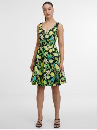 Zelené dámské květované šaty ORSAY