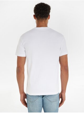 Bílé pánské tričko Calvin Klein Jeans Two Tone Monologo Tee