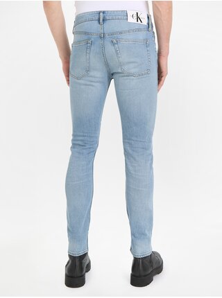 Svetlomodré pánske slim fit džínsy Calvin Klein Jeans Slim Taper