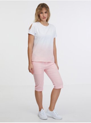 Růžovo-bílé dámské tričko SAM 73 Dolores