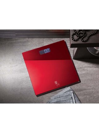 Osobní váha digitální 150 kg Burgundy Metallic Line BERLINGERHAUS