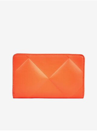 Oranžová dámská peněženka Calvin Klein Re-Lock Quilt Bifold Wallet