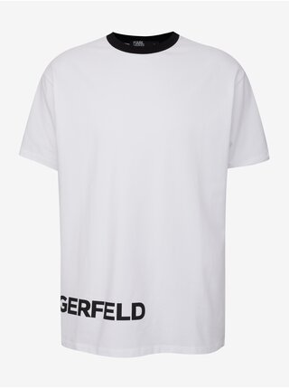 Bílé pánské tričko KARL LAGERFELD